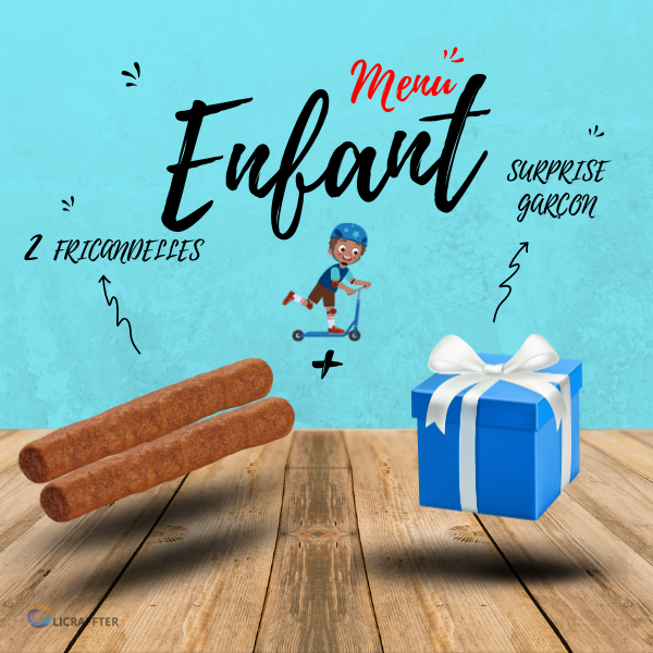 MENU ENFANT FRICANDELLE SURPRISE GARCON