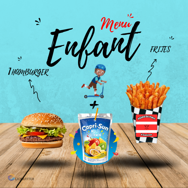 MENU ENFANT HAMBURGER