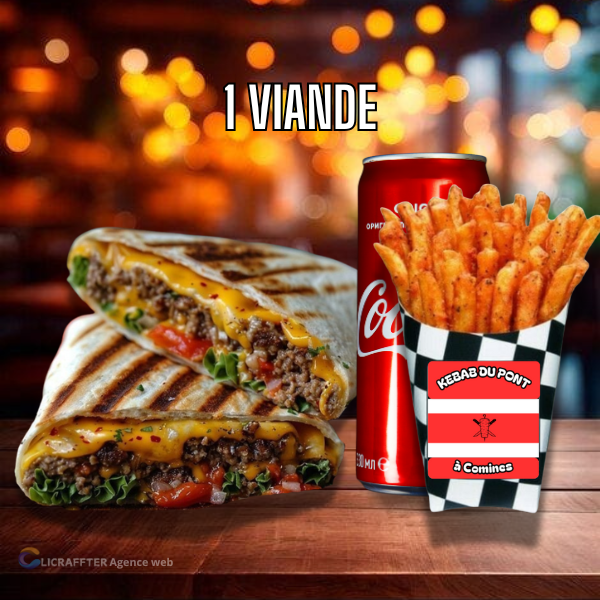 MENU TACOS 1 VIANDE