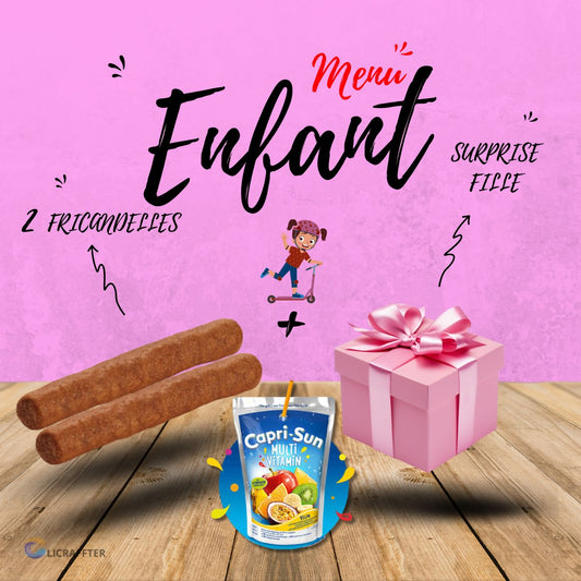 MENU ENFANT FRICANDELLE SURPRISE FILLE