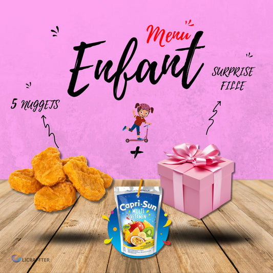 MENU ENFANT NUGGETS SURPRISE FILLE