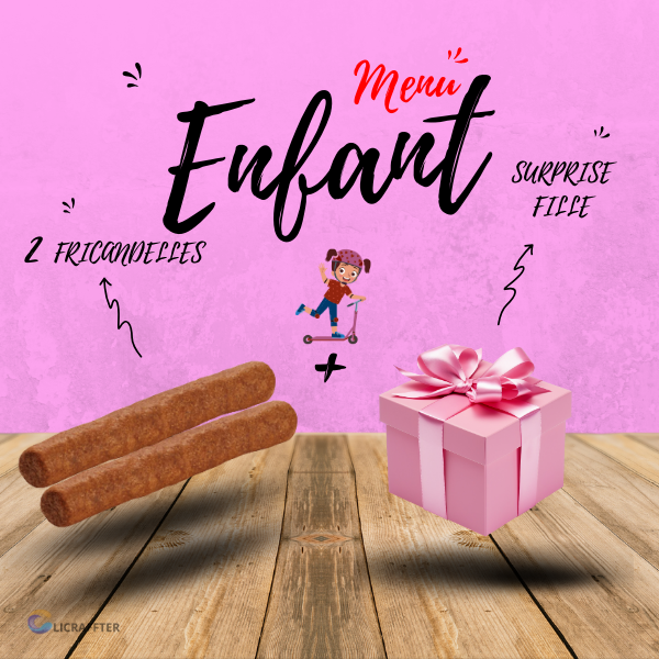 MENU ENFANT FRICANDELLE SURPRISE FILLE